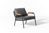 Meridiani Zoe Wood Open Air Armchair, view 7