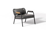 Meridiani Zoe Wood Open Air Armchair, view 8