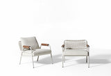 Meridiani Zoe Wood Open Air Armchair