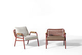 Meridiani Zoe Wood Open Air Armchair, view 4