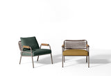Meridiani Zoe Wood Open Air Armchair, view 3