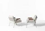 Meridiani Zoe Wood Open Air Armchair, view 2