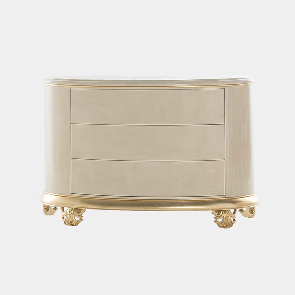 Adragna Chest of Drawers with Golden Leaf Detailing