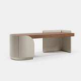 Arden Cabinet Base Luxury Writing Desk, alternative angle