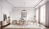 Arden Metal Profile Luxury Dining Table styled in a luxury interior