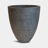 Ardesia Textured Stone Luxury Planter in anthracite, Ø53 x H60 cm