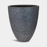 Ardesia Textured Stone Luxury Planter in anthracite, Ø66 x H74 cm