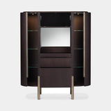 Bassano Oval Luxury Bar Cabinet, detail