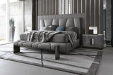 Giorgio Collection Mirage Bench in grey velvet, second view