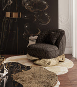Boca do Lobo Angra Armchair in black in a living room