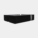 Boca do Lobo Lapiaz Center Table in black lacquer and silver
