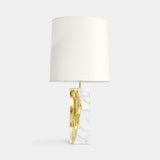 Boca do Lobo Lapiaz Table Lamp with a Carrara marble base