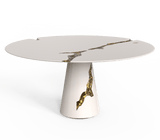 High-End Home Decor in White: The Captivating Lapiaz Dining Table by Boca do Lobo - Embrace a sophisticated aesthetic with the Lapiaz White Dining Table from Boca do Lobo. This high-end furniture piece reimagines the classic dining table in a stunning white finish, perfect for a modern luxury home.