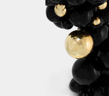Boca do Lobo Newton Console, close-up of the gold plated brass spheres