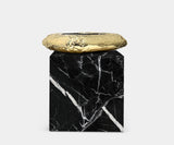 Boca do Lobo Stonehenge Nero Marquina Side Table, front view