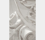 Boca do Lobo Versailles Armchair, close-up of the sculpted stone-effect panel