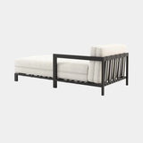 Domkapa Bondi Outdoor Chaise Longue, right arm, view 2, in a light grey outdoor fabric