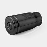 Bossolo Engraved Cartridge Luxury Vase, shown in polished black
