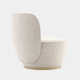Bouclé Rounded Luxury Swivel Armchair