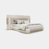 Broadway Pelle Luxury Bed with Golden Detailing, alternative angle