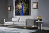 A Symphony of Contrasts: The Ca' Foscari Collection. This captivating collection by Visionnaire features a modern design aesthetic. The image showcases the interplay of a sleek, curved stainless steel base with soft, luxurious velvet upholstery. This play on textures creates a visually intriguing focal point for any living space.