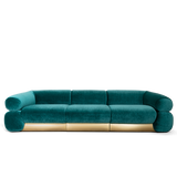The Capri Sectional Sofa: Luxuriate in modern comfort with this Italian-inspired design. Perfect for spacious living areas.
