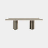 Casa Magna Ginger Dining Table, matt wood veneer, available from Touched Interiors UK