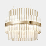Castro Lighting Halma Suspension Lamp in gold-plated brass, available from Touched Interiors UK