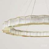 Castro Lighting Cosmopolitan Suspension Lamp in gold-plated brass with glass, available from Touched Interiors UK