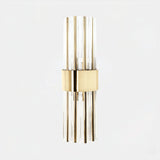 Castro Lighting Halma Wall Light in gold-plated brass with clear glass, available from Touched Interiors UK