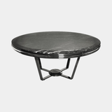 Castro Lighting Euphoria Coffee Table in polished brass with a marble top, available from Touched Interiors UK