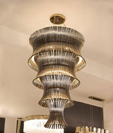 Castro Lighting Flusso Chandelier in a room setting