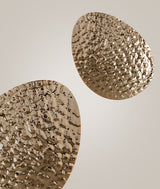 Castro Lighting Mastery Wall Light in hammered gold-plated brass, available from Touched Interiors UK