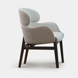 Celine Wooden Leg Luxury Dining Chair, alternative angle