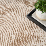 Central Park West Abstract Beige Brown Luxury Rug, available from Touched Interiors UK