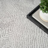 Central Park West Abstract Grey Luxury Rug, available from Touched Interiors UK