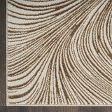 Central Park West Swirl Beige Brown Luxury Rug, available from Touched Interiors UK