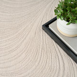 Central Park West Swirl Beige Luxury Rug, available from Touched Interiors UK