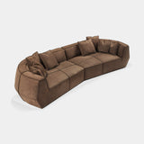 Cervaro Faceted Leather Luxury Sofa, view 3