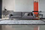 Giorgio Collection Charisma Sofa with Quilted Back Cushions in grey velvet, third room view