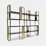 Chelsea Metal Frame Luxury Bookcase, Wide (250cm)