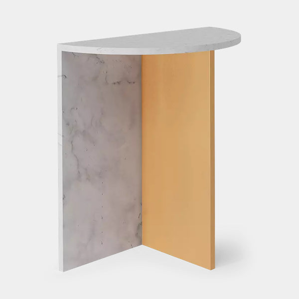 Christopher Guy White Carrara Marble Maubert End Table
