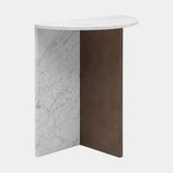 Christopher Guy White Carrara Marble Maubert End Table
