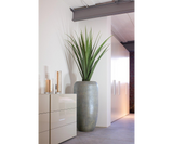 Colonna Stone Grey Luxury Floor Vase, in a hallway setting