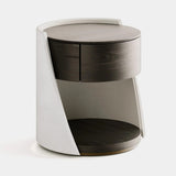 Colosseum Leather Side Luxury Bedside Table, alternative angle