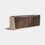 Colosseum Leather Side Luxury Sideboard, alternative angle