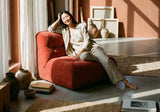 Cortona Channel Quilted Luxury Armchair in a room setting