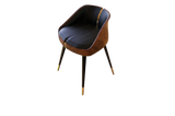 Ashenhall Dining Chair: Brown Leather and Elegant Style