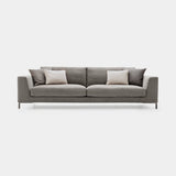 Ditre Italia Artis Sofa in grey fabric, metal legs