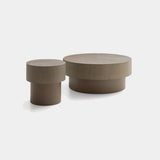 Ditre Italia Babel Coffee Table, two sizes in grey wood, front view